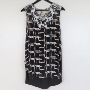 Anthropologie brand Tiny Women's M Shear Dressy Chaparral Sleeveless Tunic Top